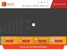 Tablet Screenshot of firedupdigital.com